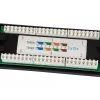 Equip 24-Port Cat.5e μη θωρακισμένο Patch Panel, μαύρο, Cat5e, τοποθέτηση σε rack, 1U, μαύρο, RoHS, CE