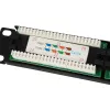Equip 24-Port Cat.5e μη θωρακισμένο Patch Panel, μαύρο, Cat5e, τοποθέτηση σε rack, 1U, μαύρο, RoHS, CE