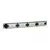 Equip 24-Port Cat.5e μη θωρακισμένο Patch Panel, μαύρο, Cat5e, τοποθέτηση σε rack, 1U, μαύρο, RoHS, CE