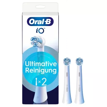 Oral-B iO Ultimate Clean ανταλλακτικές κεφαλές βούρτσας, λευκές, 2 τεμ.