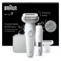 Αποτριχωτική συσκευή BRAUN Silk-épil 9 SES9-341 — 40 τσιμπιδάκια, Wet & Dry, μπαταρία 50 λεπ., 2 ταχύτητες, λευκή
