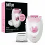 Αποτριχωτική συσκευή Braun Silk-épil 3 3-031 20 τσιμπιδάκια ροζ λευκή