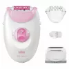 Αποτριχωτική συσκευή Braun Silk-épil 3 3-031 20 τσιμπιδάκια ροζ λευκή
