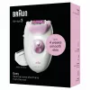 Αποτριχωτική συσκευή Braun Silk-épil 3 3-031 20 τσιμπιδάκια ροζ λευκή