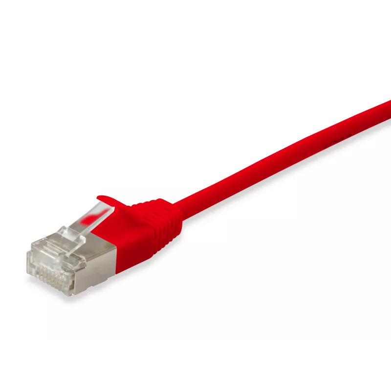 Equip Cat.6A F/FTP Λεπτό Καλώδιο Patch RJ-45 3m Κόκκινο