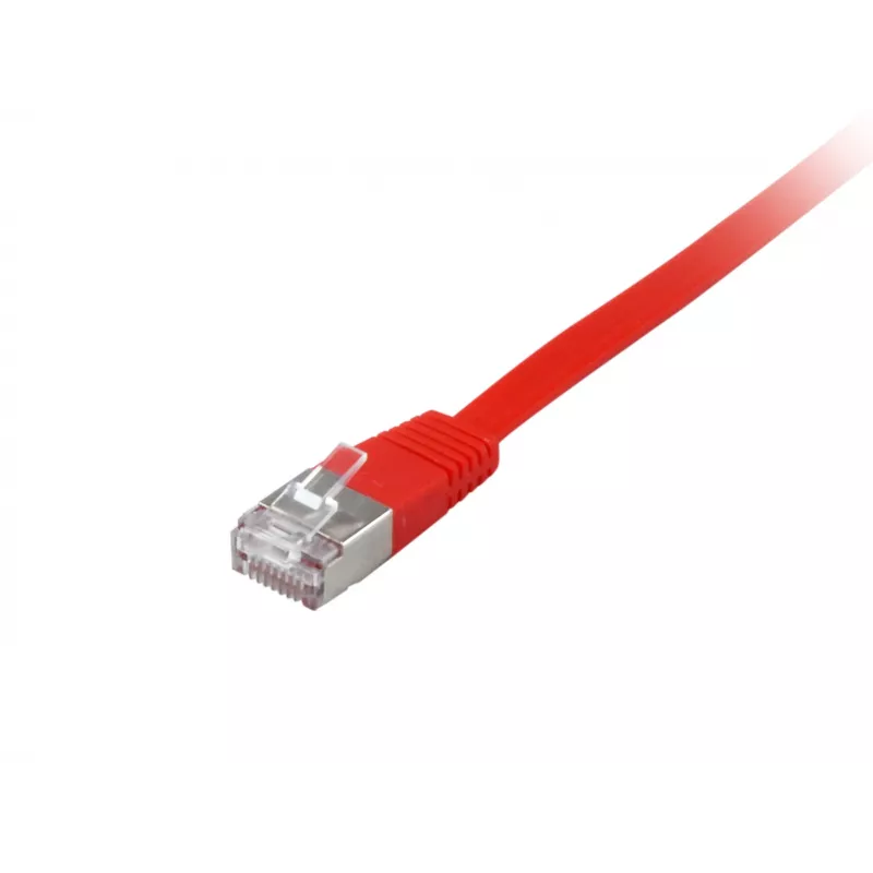 Equip Cat.6A U/FTP Επίπεδο Καλώδιο Patch, 10,0 m, Κόκκινο