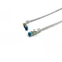 Equip Cat.6A S/FTP Patchkabel, γωνιακό σε ίσιο βύσμα, 2,0 m, λευκό