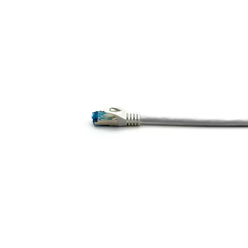 Equip Cat.6A S/FTP Patchkabel, γωνιακό σε ίσιο βύσμα, 2,0 m, λευκό