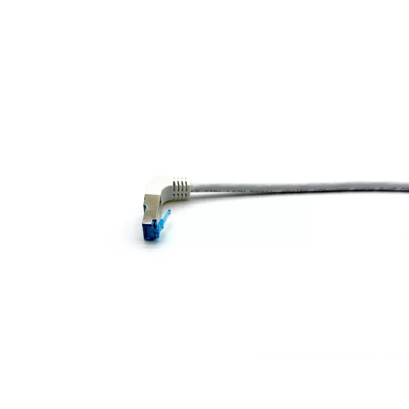 Equip Cat.6A S/FTP Patchkabel, γωνιακό σε ίσιο βύσμα, 3,0 m, λευκό