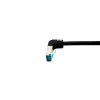 Equip Cat.6A S/FTP Patchkabel, γωνιακό σε ίσιο βύσμα, 2,0 m, μαύρο