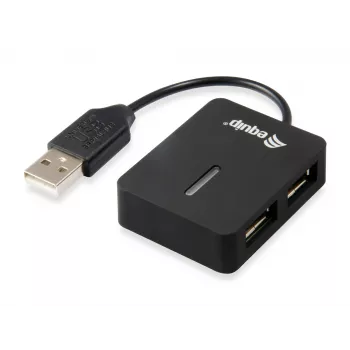 Equip 128952 Hub διασύνδεσης USB 2.0 480 Mbit/s μαύρο