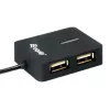 Equip 128952 Hub διασύνδεσης USB 2.0 480 Mbit/s μαύρο