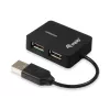 Equip 128952 Hub διασύνδεσης USB 2.0 480 Mbit/s μαύρο