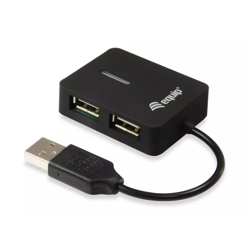 Equip 128952 Hub διασύνδεσης USB 2.0 480 Mbit/s μαύρο