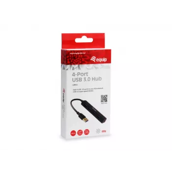 Equip 128953 Hub διασύνδεσης USB 3.2 Gen 1 (3.1 Gen 1) Type-A 5000 Mbit/s μαύρο