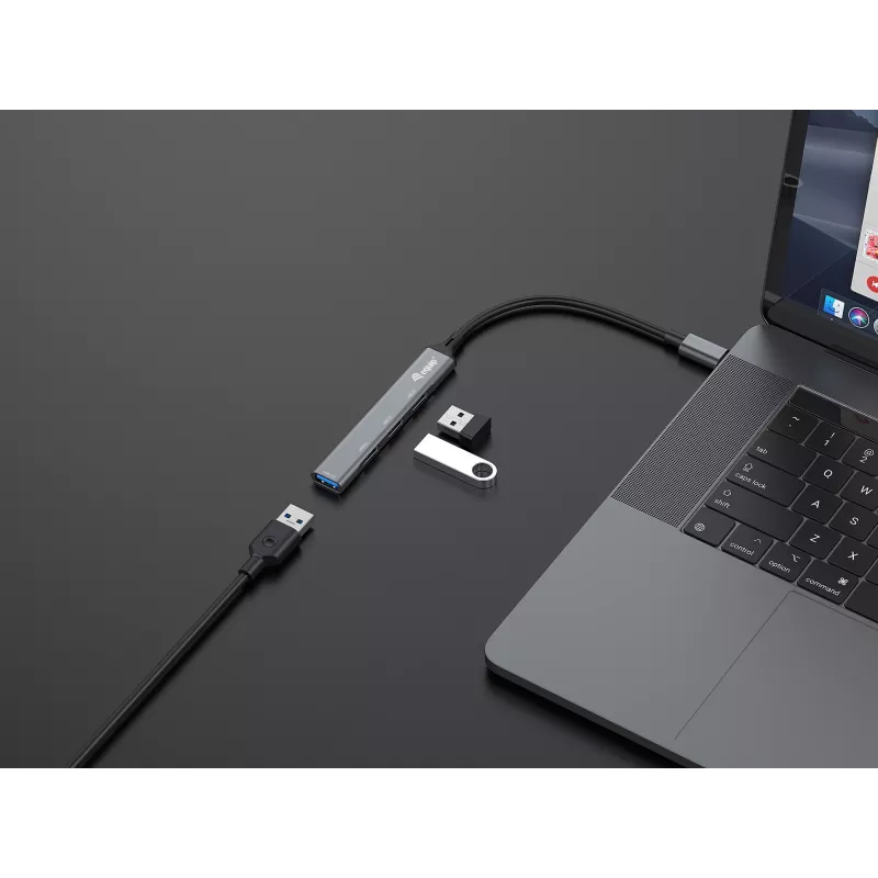 Hub USB Equip 4 θυρών USB 3.0/2.0 USB-C