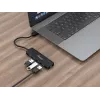 Hub USB 3.2 Gen 1 4 θυρών Equip με προσαρμογέα USB-C μαύρο 5000 Mbit/s
