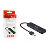 Hub USB 3.2 Gen 1 4 θυρών Equip με προσαρμογέα USB-C μαύρο 5000 Mbit/s