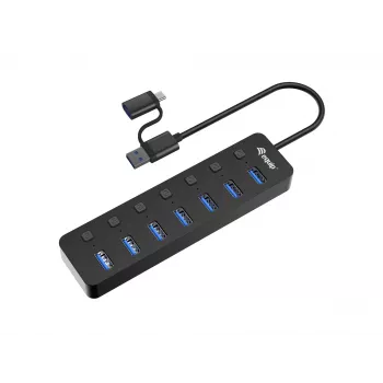 Hub USB Equip 7 θυρών USB 3.2 Gen 1 με τροφοδοτικό