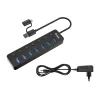 Hub USB Equip 7 θυρών USB 3.2 Gen 1 με τροφοδοτικό