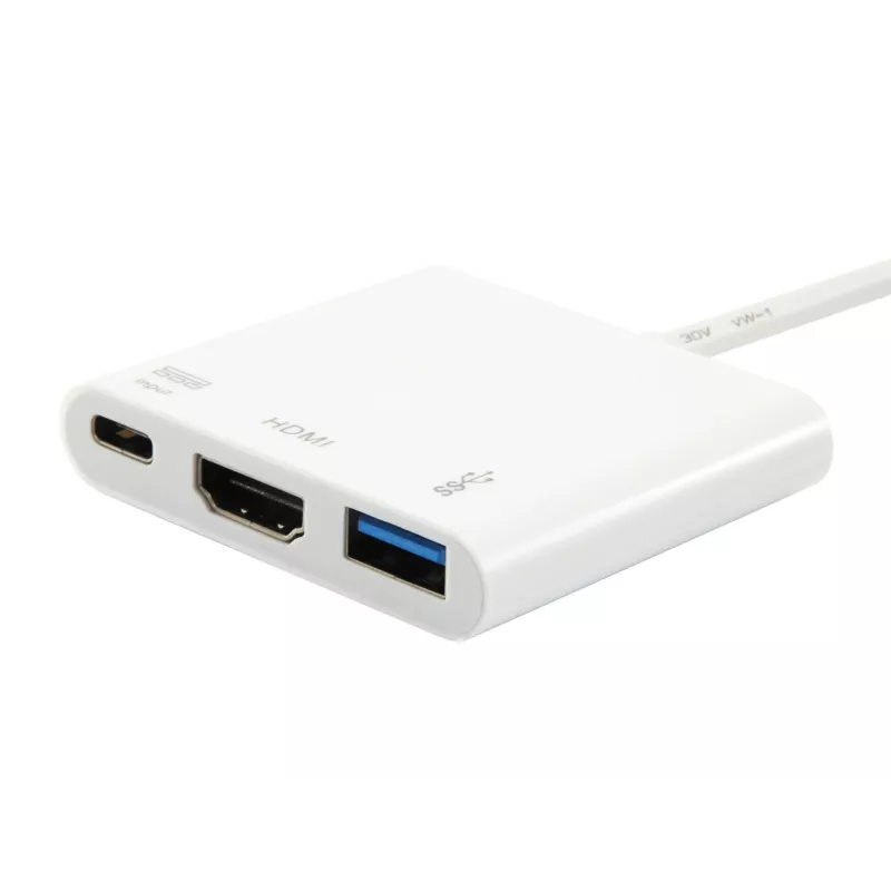 Προσαρμογέας USB Type C σε υποδοχή HDMI/υποδοχή USB A/PD Equip 133461