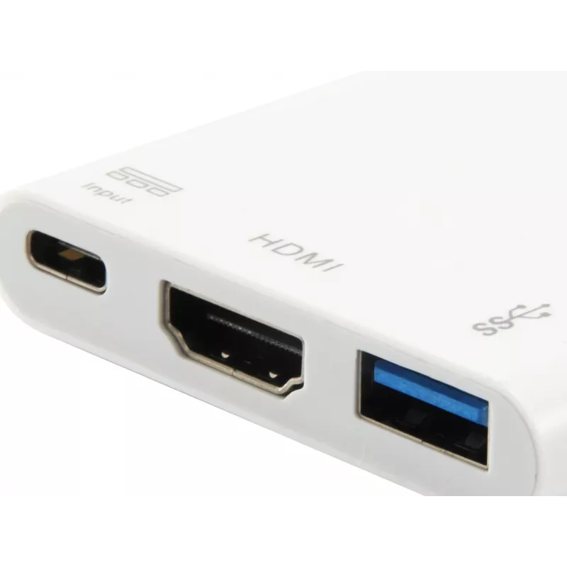 Προσαρμογέας USB Type C σε υποδοχή HDMI/υποδοχή USB A/PD Equip 133461