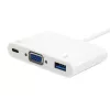 Προσαρμογέας USB Type C σε υποδοχή VGA/υποδοχή USB A/PD Equip 133462