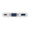 Προσαρμογέας USB Type C σε υποδοχή VGA/υποδοχή USB A/PD Equip 133462