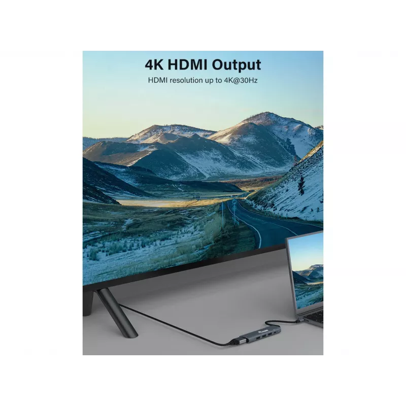 Equip USB-C πολυλειτουργικός προσαρμογέας 5-in-1, HDMI, USB 3.2 GEN1, 100W USB PD