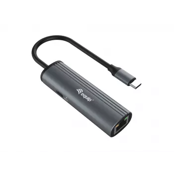 Equip USB-C σε RJ45 Gigabit δίκτυο + προσαρμογέας PD USB Type-C 100W