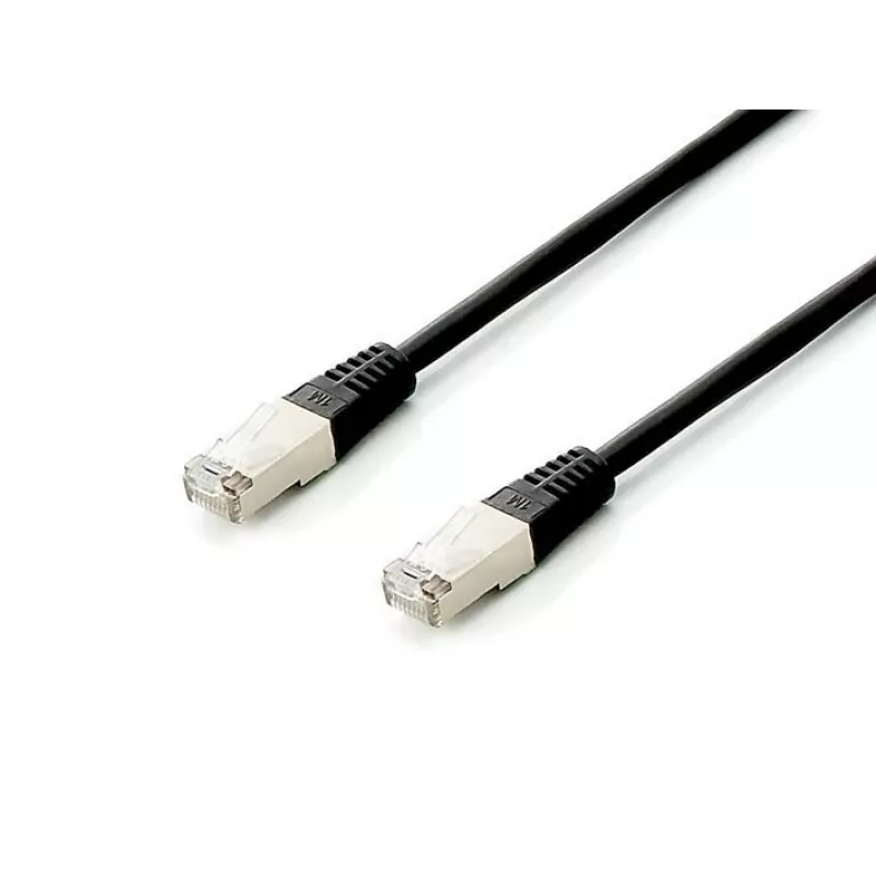 Equip Cat.6A Platinum S/FTP Patchkabel, μαύρο, 1,0 m, 10 τεμ./σετ