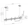 Equip διπλή βάση οροφής 45 inch-55 inch
