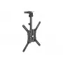 Equip βάση οροφής TV 23 inch-55 inch, 75 x 75 mm, 400 x 400 mm, 0 - 80°, -45 - 45°, ανοξείδωτο ατσάλι, μαύρο