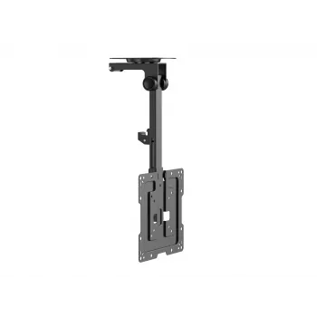 Equip βάση οροφής TV 23 inch-55 inch, 75 x 75 mm, 400 x 400 mm, 0 - 80°, -45 - 45°, ανοξείδωτο ατσάλι, μαύρο