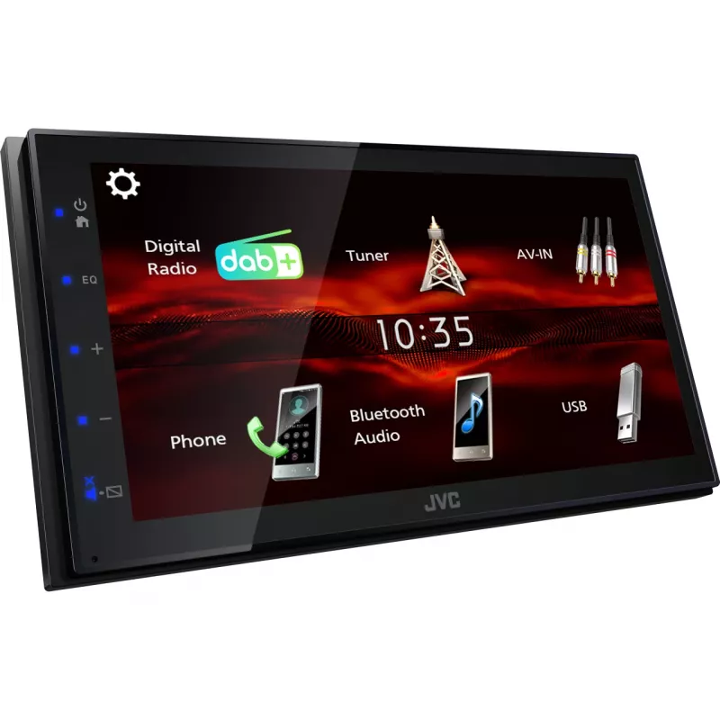 JVC KW-M180DBT Ραδιοδέκτης αυτοκινήτου μαύρο 180 W Bluetooth