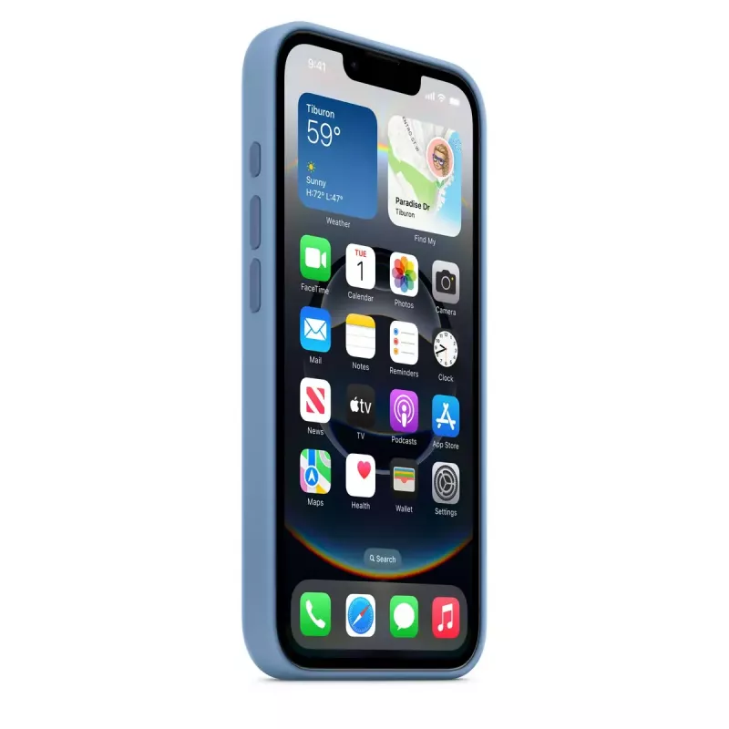 APPLE iPhone 16E – Θήκη σιλικόνης – Χειμωνιάτικο μπλε (MD3Q4ZM/A)