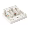 Επιτοίχιο κουτί 2-Port Keystone Jack Equip 125124