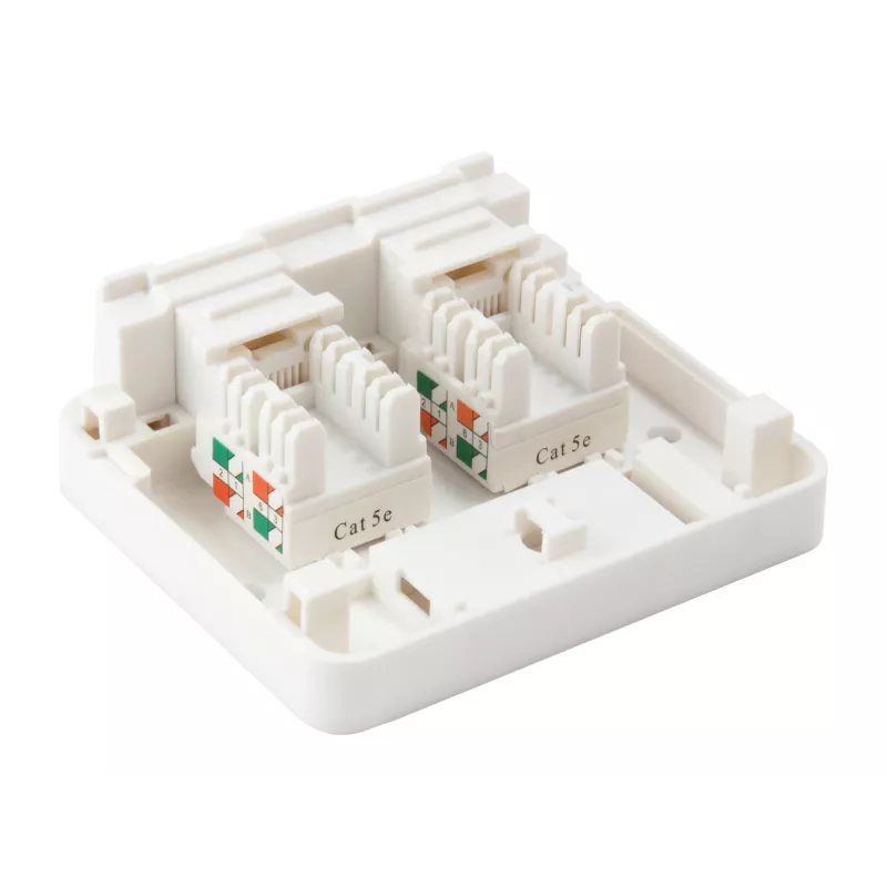 Επιτοίχιο κουτί 2-Port Keystone Jack Equip 125124