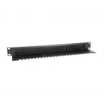 Equip Πάνελ διέλευσης καλωδίων, μαύρο (RAL 9005)