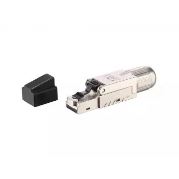 Equip Cat 8.1 βύσμα RJ45 χωρίς εργαλεία 5 τεμ./σετ μαύρο ανοξείδωτο ατσάλι αρσενικό