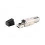 Equip Cat 8.1 βύσμα RJ45 χωρίς εργαλεία 5 τεμ./σετ μαύρο ανοξείδωτο ατσάλι αρσενικό