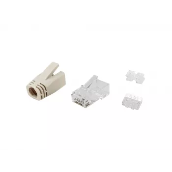 Equip Cat.6A σετ βυσμάτων RJ45 100 τεμ. διαφανές λευκό