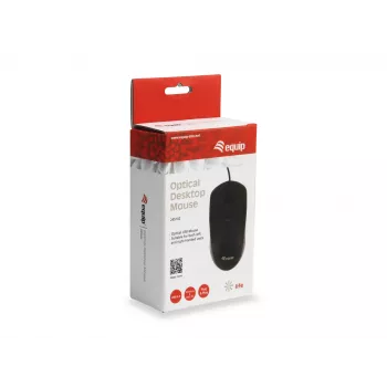 Equip 245102 ποντίκι γραφείου αμφίχειρο USB Type-A οπτικό 1000 DPI