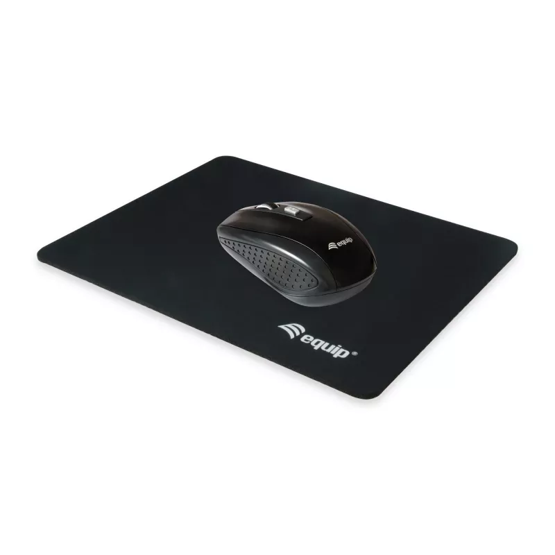 Equip mousepad, μαύρο, μονόχρωμο, νάιλον, λάστιχο, αντιολισθητική βάση