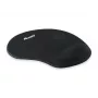 Equip mousepad gel, μαύρο, μονόχρωμο, ύφασμα, gel, πολυουρεθάνη, στήριγμα καρπού, αντιολισθητική βάση