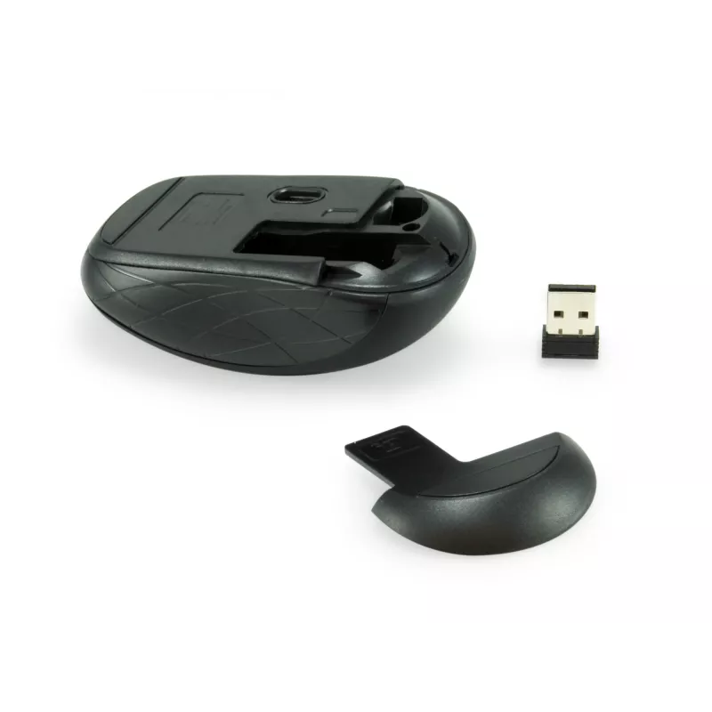 Equip mini οπτικό ασύρματο ποντίκι, αμφίχειρο, οπτικό, RF Wireless, 1600 DPI, γκρι