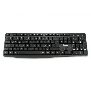 Equip ενσύρματο πληκτρολόγιο USB, full-size (100%), ενσύρματο, USB, QWERTY, μαύρο