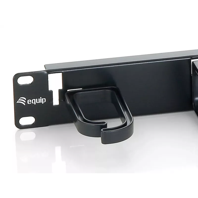 Equip πάνελ διαχείρισης καλωδίων για rack 19 inch, μαύρο (RAL 9005)