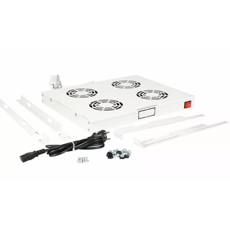 Equip ανεμιστήρες ψύξης 19 inch, 1U, 4FANS, RAL7035 γκρι