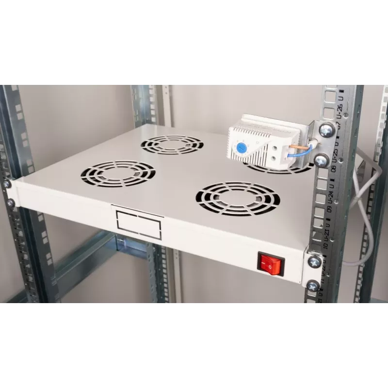 Equip ανεμιστήρες ψύξης 19 inch, 1U, 4FANS, RAL7035 γκρι